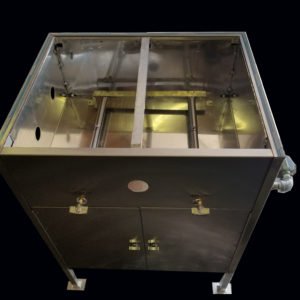 LARGE DOUBLE PORTABLE STEAM TABLE - STAINLESS STEEL CABINET
