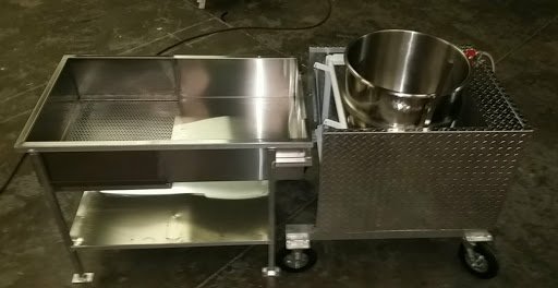 DELUXE PORTABLE 80QT. KETTLE CORN MACHINE WITH AUTO STIR AND SIFTING TABLE - Image 5