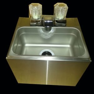 SMALL HAND WASH SINK - CART SIZE - STAINLESS STEEL