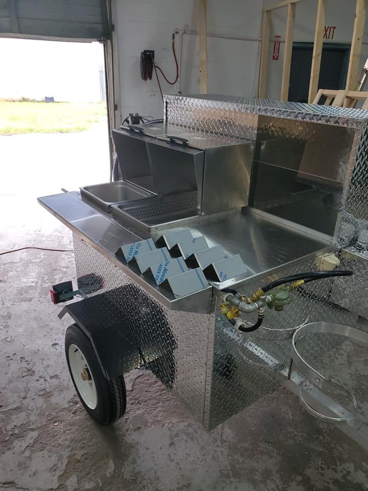 DELUXE HOT DOG / FOOD CART HOT DOG UNIVERSITY MODEL