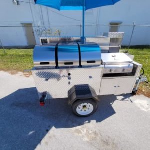 DELUXE HOT DOG / FOOD CART PRAIRIE DOG MODEL DIAMOND PLATE