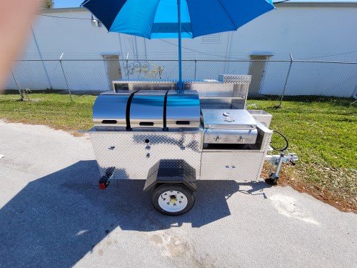 DELUXE HOT DOG / FOOD CART PRAIRIE DOG MODEL DIAMOND PLATE - Image 4