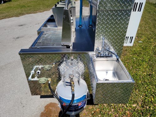 DELUXE HOT DOG / FOOD CART PRAIRIE DOG MODEL DIAMOND PLATE - Image 6