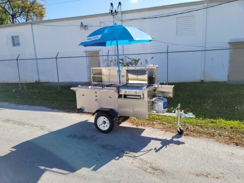 DELUXE HOT DOG / FOOD CART PRAIRIE DOG MODEL STAINLESS STEEL