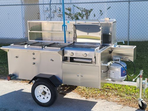 DELUXE HOT DOG / FOOD CART PRAIRIE DOG MODEL STAINLESS STEEL - Image 3